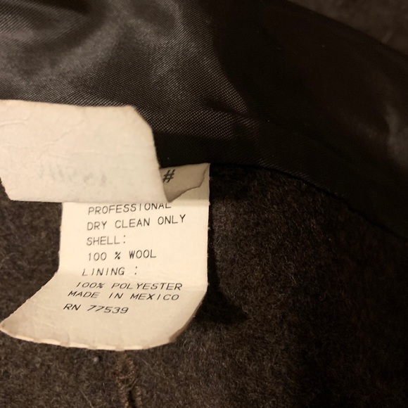 Brown 100% wool peacoat 🔸 - Picture 4 of 5